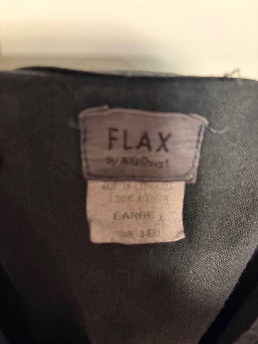 Elegant Black Jumpsuit FLAX with 2 Large Pockets - Picture 8 of 9